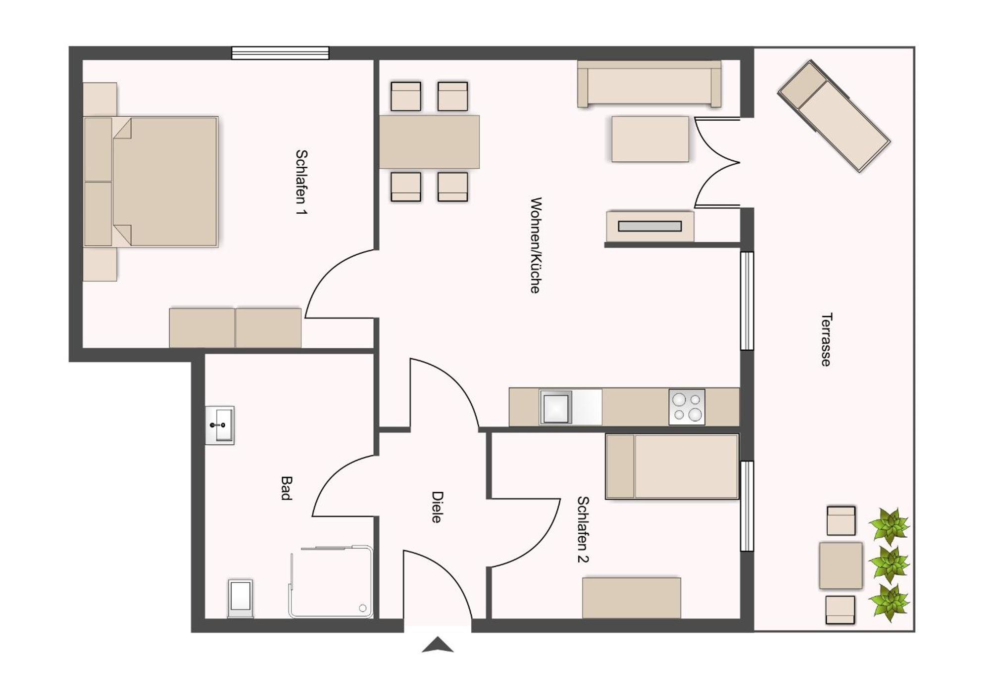 Gaestehaus Zum Thoma Кройт Номер фото